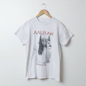 Aaliyah Shirt Women Medium White Princess Of R&B